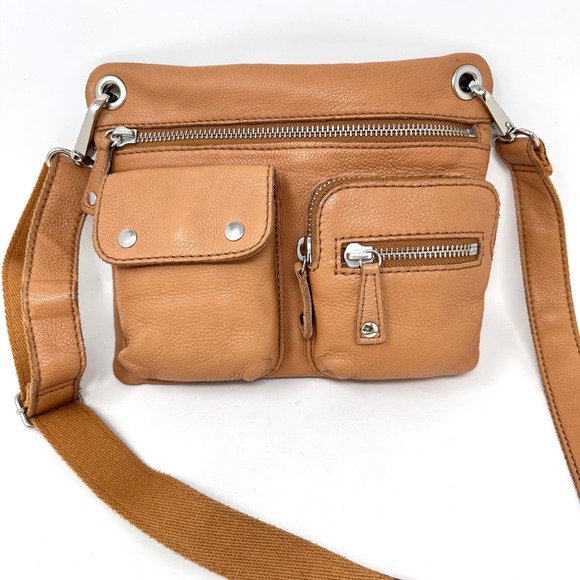 Fossil Sutton Pebbled Leather‎ Cross Body Tan Brown - Picture 1 of 14